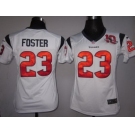 Nike women nfl jerseys Houston Texans #23 Arian Foster white [10th patch][nike]