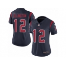 Women Nike Houston Texans #12 Bruce Ellington Limited Navy Blue Rush Vapor Untouchable NFL Jersey