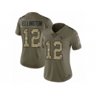 Women Nike Houston Texans #12 Bruce Ellington Limited Olive Camo 2017 Salute to Service NFL Jersey