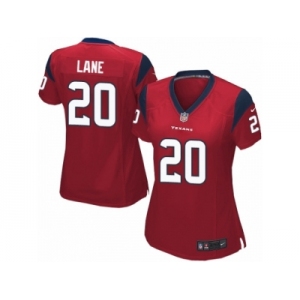 Women Nike Houston Texans #20 Jeremy Lane Game Red Alternate NFL Jersey