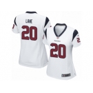 Women Nike Houston Texans #20 Jeremy Lane Game White NFL Jersey