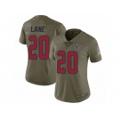 Women Nike Houston Texans #20 Jeremy Lane Limited Olive 2017 Salute to Service NFL Jersey