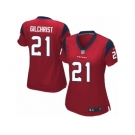 Women Nike Houston Texans #21 Marcus Gilchrist Game Red Alternate NFL Jersey