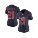 Women Nike Houston Texans #21 Marcus Gilchrist Limited Navy Blue Rush Vapor Untouchable NFL Jersey