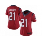 Women Nike Houston Texans #21 Marcus Gilchrist Red Alternate Vapor Untouchable Limited Player NFL Jersey