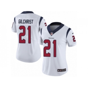 Women Nike Houston Texans #21 Marcus Gilchrist White Vapor Untouchable Limited Player NFL Jersey