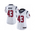 Women Nike Houston Texans #43 Corey Moore White Vapor Untouchable Limited Player NFL Jersey