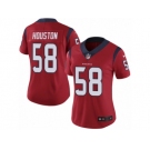 Women Nike Houston Texans #58 Lamarr Houston Red Alternate Vapor Untouchable Limited Player NFL Jersey