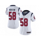 Women Nike Houston Texans #58 Lamarr Houston White Vapor Untouchable Limited Player NFL Jersey