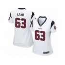 Women Nike Houston Texans #63 Kendall Lamm Game White NFL Jersey