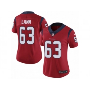 Women Nike Houston Texans #63 Kendall Lamm Red Alternate Vapor Untouchable Limited Player NFL Jersey