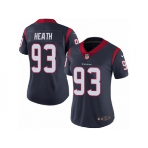 Women Nike Houston Texans #93 Joel Heath Navy Blue Team Color Vapor Untouchable Limited Player NFL Jersey