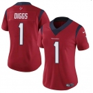 Women's Houston Texans #1 Stefon Diggs Red Vapor Untouchable Limited Stitched Jersey