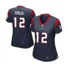 Women's Houston Texans #12 Kenny Stills Game Navy Blue Team Color Football Jersey