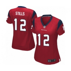 Women's Houston Texans #12 Kenny Stills Game Red Alternate Football Jersey