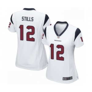 Women's Houston Texans #12 Kenny Stills Game White Football Jersey