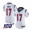 Women's Houston Texans #17 Vyncint Smith White Vapor Untouchable Limited Player 100th Season Football Jersey