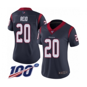 Women's Houston Texans #20 Justin Reid Navy Blue Team Color Vapor Untouchable Limited Player 100th Season Football Jersey