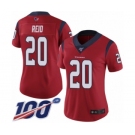 Women's Houston Texans #20 Justin Reid Red Alternate Vapor Untouchable Limited Player 100th Season Football Jersey