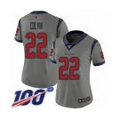 Women's Houston Texans #22 Aaron Colvin Limited Gray Inverted Legend 100th Season Football Jersey