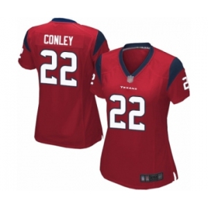 Women's Houston Texans #22 Gareon Conley Game Red Alternate Football Jersey