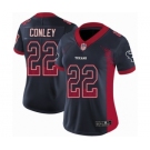 Women's Houston Texans #22 Gareon Conley Limited Navy Blue Rush Drift Fashion Football Jersey