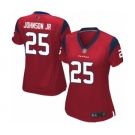 Women's Houston Texans #25 Duke Johnson Jr Game Red Alternate Football Jersey