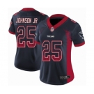 Women's Houston Texans #25 Duke Johnson Jr Limited Navy Blue Rush Drift Fashion Football Jersey