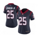 Women's Houston Texans #25 Duke Johnson Jr Navy Blue Team Color Vapor Untouchable Limited Player Football Jersey