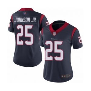 Women's Houston Texans #25 Duke Johnson Jr Navy Blue Team Color Vapor Untouchable Limited Player Football Jersey