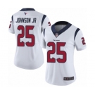 Women's Houston Texans #25 Duke Johnson Jr White Vapor Untouchable Limited Player Football Jersey