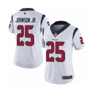 Women's Houston Texans #25 Duke Johnson Jr White Vapor Untouchable Limited Player Football Jersey