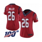 Women's Houston Texans #26 Lamar Miller Red Alternate Vapor Untouchable Limited Player 100th Season Football Jersey