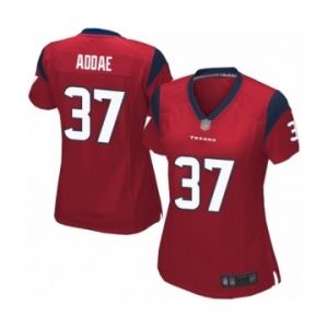 Women's Houston Texans #37 Jahleel Addae Game Red Alternate Football Jersey