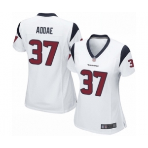 Women's Houston Texans #37 Jahleel Addae Game White Football Jersey