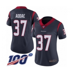 Women's Houston Texans #37 Jahleel Addae Navy Blue Team Color Vapor Untouchable Limited Player 100th Season Football Jersey