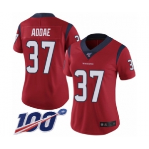 Women's Houston Texans #37 Jahleel Addae Red Alternate Vapor Untouchable Limited Player 100th Season Football Jersey