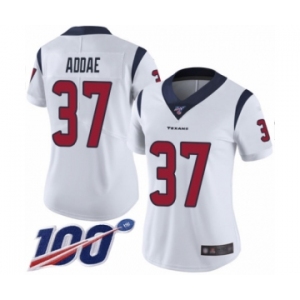 Women's Houston Texans #37 Jahleel Addae White Vapor Untouchable Limited Player 100th Season Football Jersey