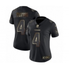 Women's Houston Texans #4 Deshaun Watson Black Gold Vapor Untouchable Limited Football Jersey