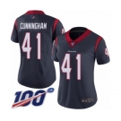 Women's Houston Texans #41 Zach Cunningham Navy Blue Team Color Vapor Untouchable Limited Player 100th Season Football Jersey