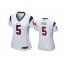 Women’s Houston Texans #5 Jalen Pitre Navy Game Jersey