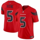 Womens Houston Texans 5 Jalen Pitre Red 2024 Alternate F.U.S.E Vapor Football Stitched Jersey