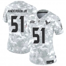 Women's Houston Texans #51 Will Anderson Jr 2024 F.U.S.E Arctic Camo Salute To Service Limited Stitched Football Jersey