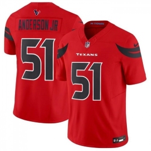 Womens Houston Texans #51 Will Anderson Jr. Red 2024 Alternate F.U.S.E Vapor Football Stitched Jersey