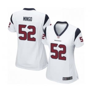 Women's Houston Texans #52 Barkevious Mingo Game White Football Jersey