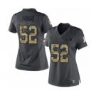 Women's Houston Texans #52 Barkevious Mingo Limited Black 2016 Salute to Service Football Jersey