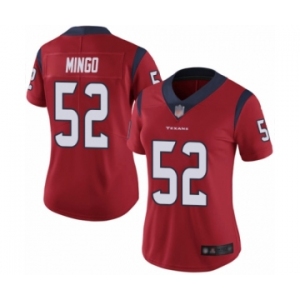 Women's Houston Texans #52 Barkevious Mingo Red Alternate Vapor Untouchable Limited Player Football Jersey