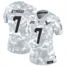 Women's Houston Texans #7 C.J. Stroud 2024 F.U.S.E Arctic Camo Salute To Service Limited Stitched Football Jersey