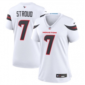 Women's Houston Texans #7 C.J. Stroud White 2024 Stitched Jersey