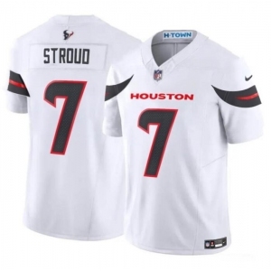 Womens Houston Texans #7 C.J. Stroud White 2024 Vapor F.U.S.E. Limited Stitched Jersey